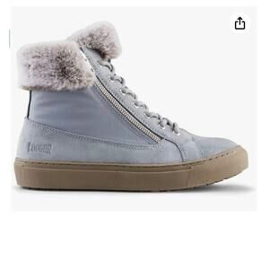 NIB Cougar Size 10 EU41 Gray Dubliner Faux Fur Trim Waterproof Boots